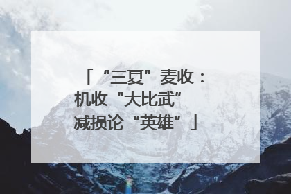 “三夏”麦收：机收“大比武” 减损论“英雄”