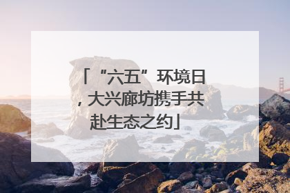 “六五”环境日，大兴廊坊携手共赴生态之约