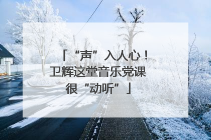 “声”入人心！卫辉这堂音乐党课很“动听”