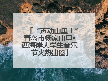 “声动山里！”青岛市杨家山里•西海岸大学生音乐节火热出圈