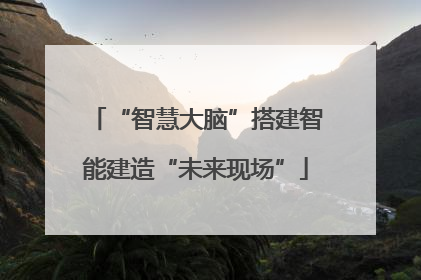 “智慧大脑”搭建智能建造“未来现场”