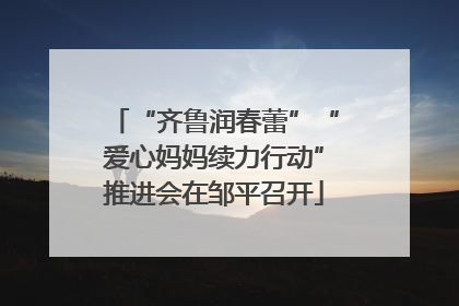 “齐鲁润春蕾”“爱心妈妈续力行动”推进会在邹平召开