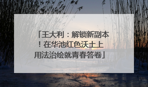 王大利：解锁新副本！在华池红色沃土上 用法治绘就青春答卷