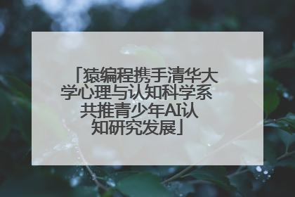 猿编程携手清华大学心理与认知科学系 共推青少年AI认知研究发展