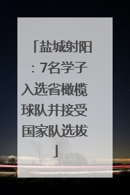 盐城射阳：7名学子入选省橄榄球队并接受国家队选拔