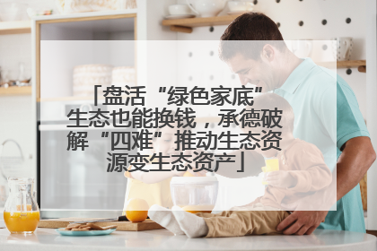 盘活“绿色家底” 生态也能换钱，承德破解“四难”推动生态资源变生态资产