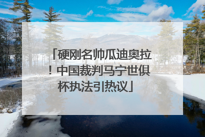 硬刚名帅瓜迪奥拉！中国裁判马宁世俱杯执法引热议
