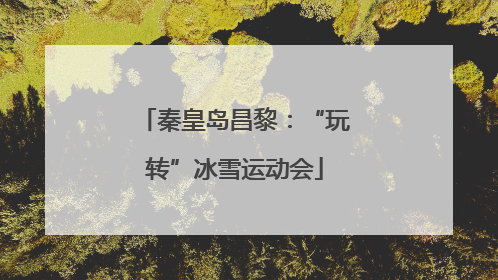 秦皇岛昌黎：“玩转”冰雪运动会