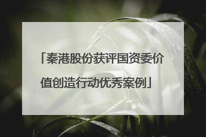 秦港股份获评国资委价值创造行动优秀案例