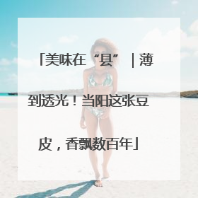 美味在“县”｜薄到透光！当阳这张豆皮，香飘数百年
