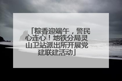 粽香迎端午，警民心连心！地铁分局灵山卫站派出所开展党建联建活动