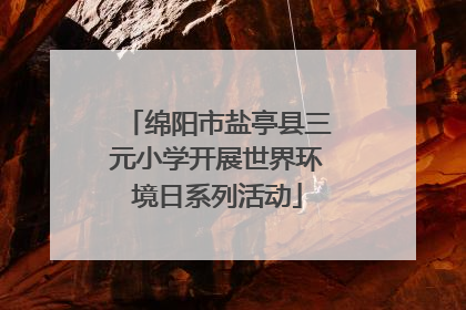 绵阳市盐亭县三元小学开展世界环境日系列活动