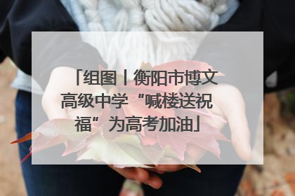 组图丨衡阳市博文高级中学“喊楼送祝福”为高考加油