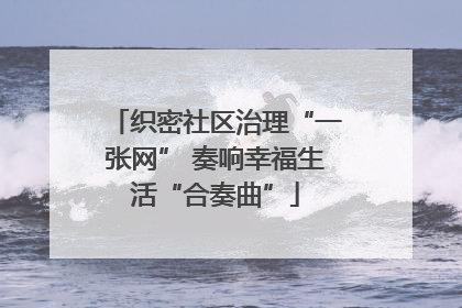 织密社区治理“一张网” 奏响幸福生活“合奏曲”