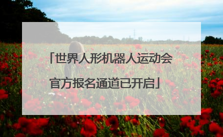 世界人形机器人运动会官方报名通道已开启