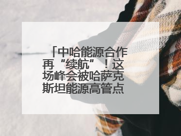 中哈能源合作再“续航”！这场峰会被哈萨克斯坦能源高管点赞“加油”