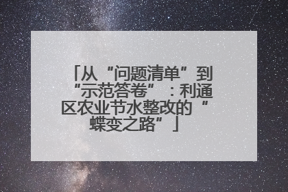 从“问题清单”到“示范答卷”：利通区农业节水整改的“蝶变之路”