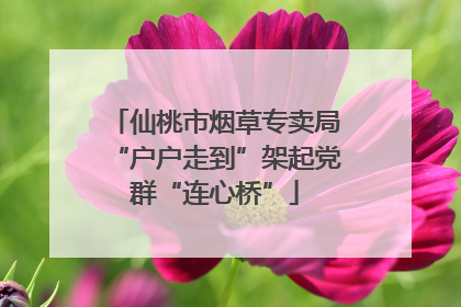仙桃市烟草专卖局“户户走到”架起党群“连心桥”