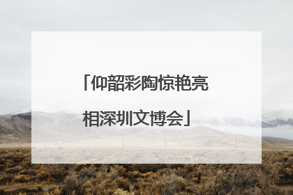 仰韶彩陶惊艳亮相深圳文博会