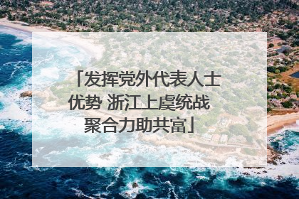 发挥党外代表人士优势 浙江上虞统战聚合力助共富