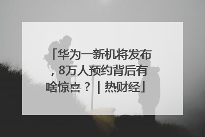 华为一新机将发布，8万人预约背后有啥惊喜？｜热财经