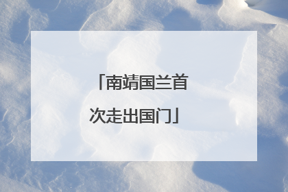 南靖国兰首次走出国门