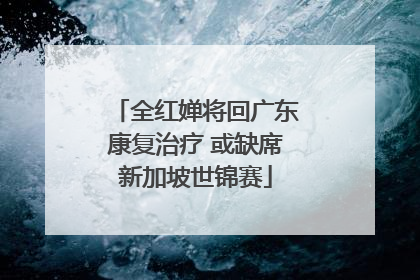 全红婵将回广东康复治疗 或缺席新加坡世锦赛