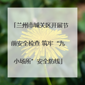 兰州市城关区开展节前安全检查 筑牢“九小场所”安全防线