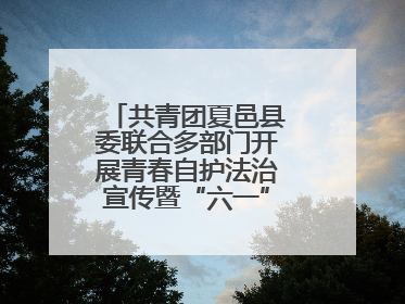 共青团夏邑县委联合多部门开展青春自护法治宣传暨“六一”主题日活动