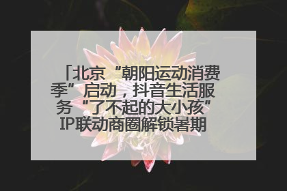 北京“朝阳运动消费季”启动，抖音生活服务“了不起的大小孩”IP联动商圈解锁暑期亲子消费新场景