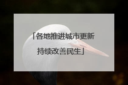 各地推进城市更新 持续改善民生