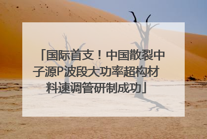 国际首支！中国散裂中子源P波段大功率超构材料速调管研制成功