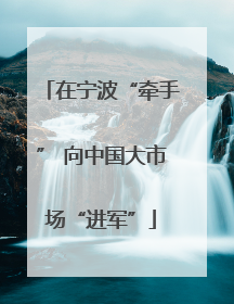 在宁波“牵手” 向中国大市场“进军”