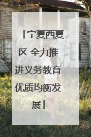 宁夏西夏区 全力推进义务教育优质均衡发展