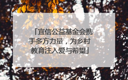 宜信公益基金会携手多方力量，为乡村教育注入爱与希望