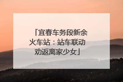 宜春车务段新余火车站：站车联动劝返离家少女