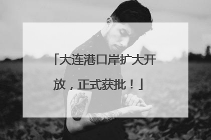 大连港口岸扩大开放，正式获批！