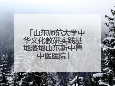 山东师范大学中华文化教研实践基地落地山东新中鲁中医医院