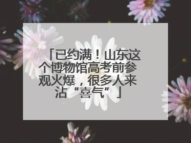 已约满！山东这个博物馆高考前参观火爆，很多人来沾“喜气”