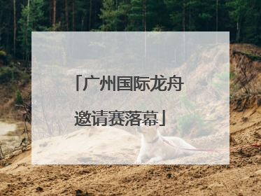 广州国际龙舟邀请赛落幕