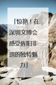 惊艳！在深圳文博会感受旌阳非遗的独特魅力
