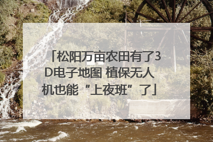 松阳万亩农田有了3D电子地图 植保无人机也能“上夜班”了