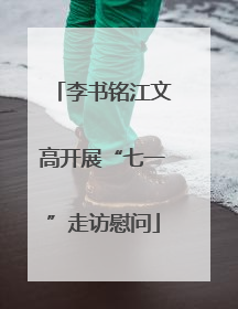 李书铭江文高开展“七一”走访慰问