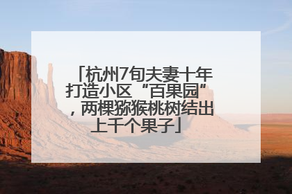 杭州7旬夫妻十年打造小区“百果园”，两棵猕猴桃树结出上千个果子