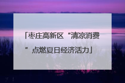 枣庄高新区“清凉消费”点燃夏日经济活力