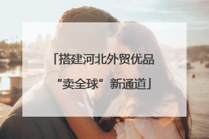 搭建河北外贸优品“卖全球”新通道
