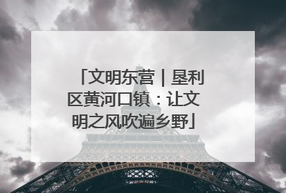 文明东营｜垦利区黄河口镇：让文明之风吹遍乡野