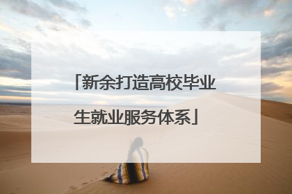 新余打造高校毕业生就业服务体系