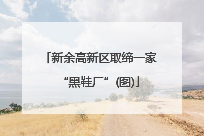 新余高新区取缔一家“黑鞋厂”(图)