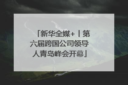 新华全媒+丨第六届跨国公司领导人青岛峰会开幕
